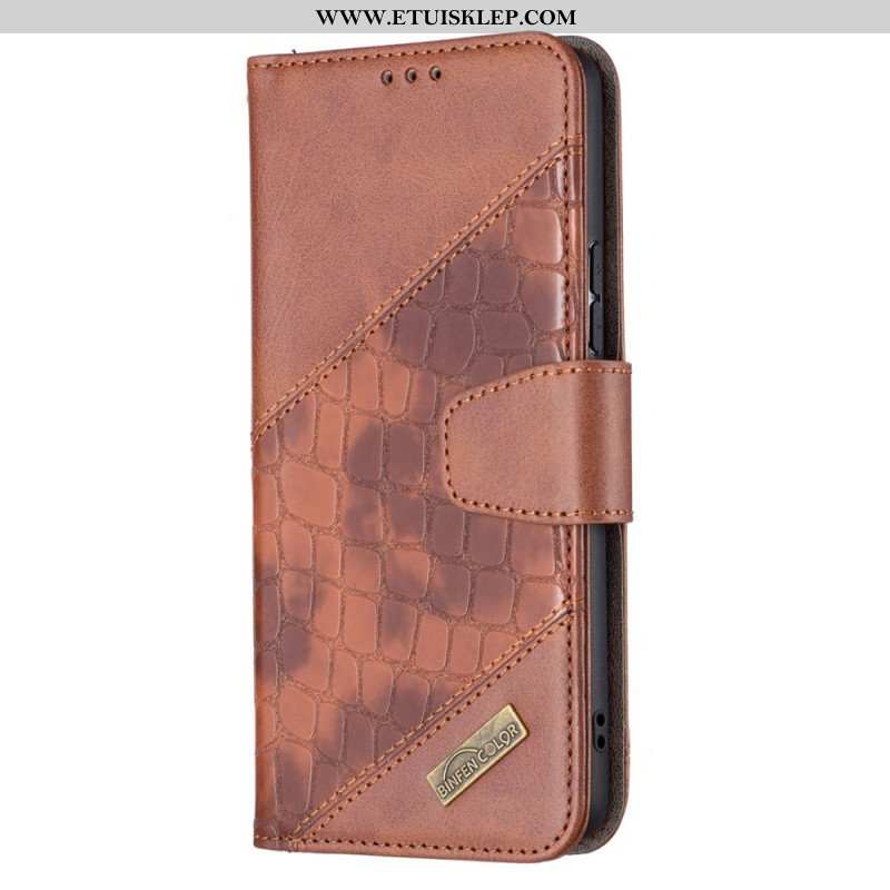 Etui Folio do Samsung Galaxy A53 5G Kolor Skóry Krokodyla Binfen